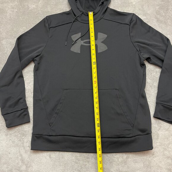 UNDER ARMOUR OVERSIZED HOODIE MENS SIZE LARGE BLACK - Picture 3 of 8